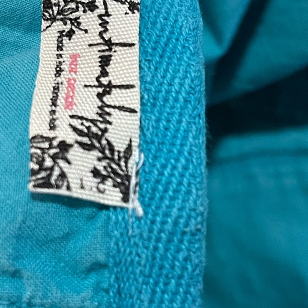 Free People Golden Hour House Shirt Turquoise L - Picture 6 of 7